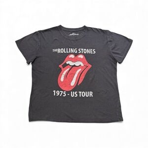 The Rolling Stones Black Cotton T-Shirt XL Retro Grunge Rocker